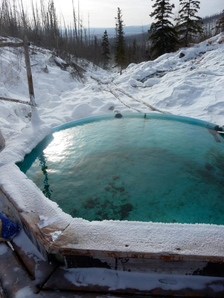 Take a day trip or spend the night and soak in the natural spring water of Tolovana Hot Springs:. Photo by: Alaskiwi Adventure