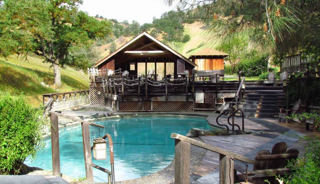 Camping and cabin lodging at Wilbur Hot Springs