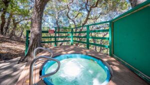 Heated Mineral Spring Hot Tubs at Sycamore Mineral Springs Resort