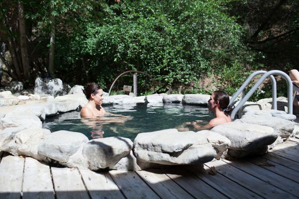 Onsen style pools at Tassajara Hot Springs, one of the hot springs near San Francisco