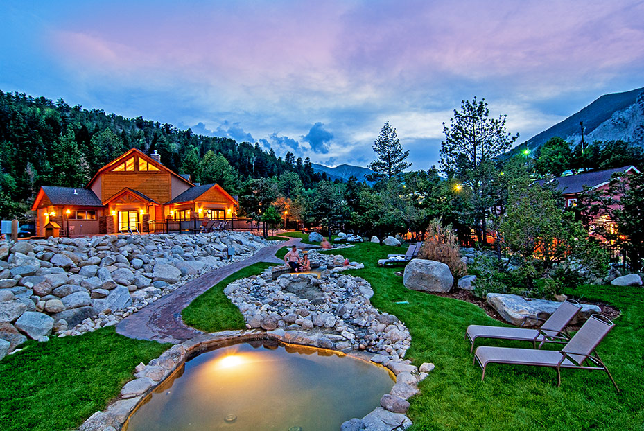 Mount Princeton Hot Springs Resort, one of the best hot springs near Buena Vista Colorado