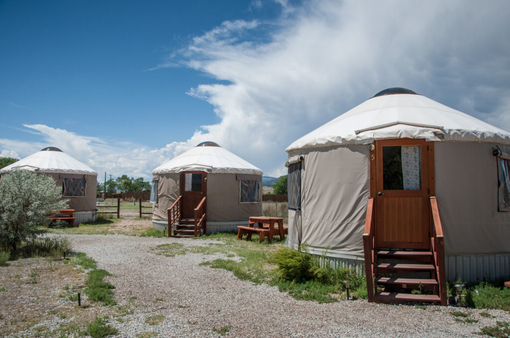 Yurts and Tents at Joyful Journey Hot Springs Spa