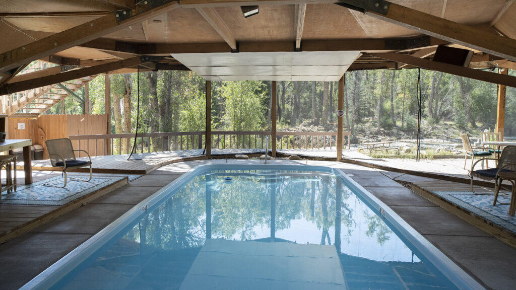 Treehouse Hot Springs - clothes optional pool