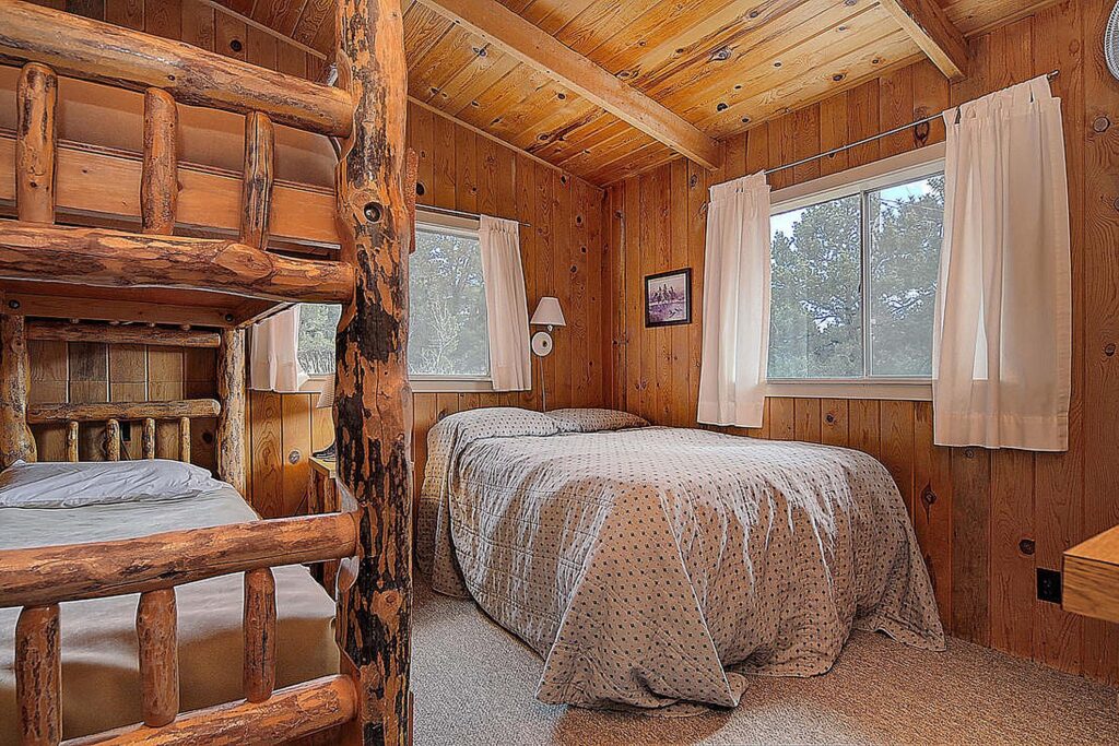 A rustic cabin at Dear Valley Ranch