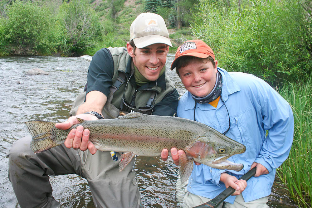 Fly fishing is a cool activity at 4UR Ranch
